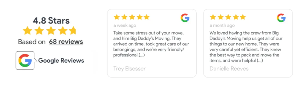 Quote discount (24h) - Big Daddy's Moving, LLC